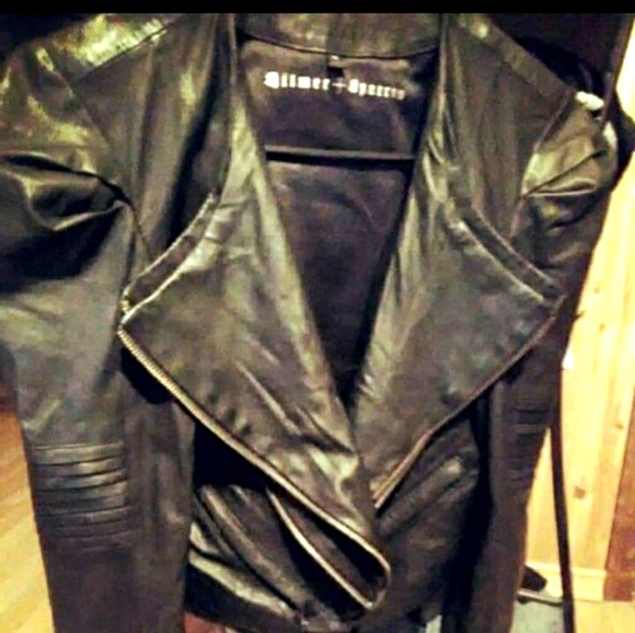 Additional pictures of LAMBSKIN crop moTo jacket - Picture 1 of 5